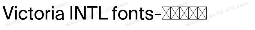 Victoria INTL fonts字体转换